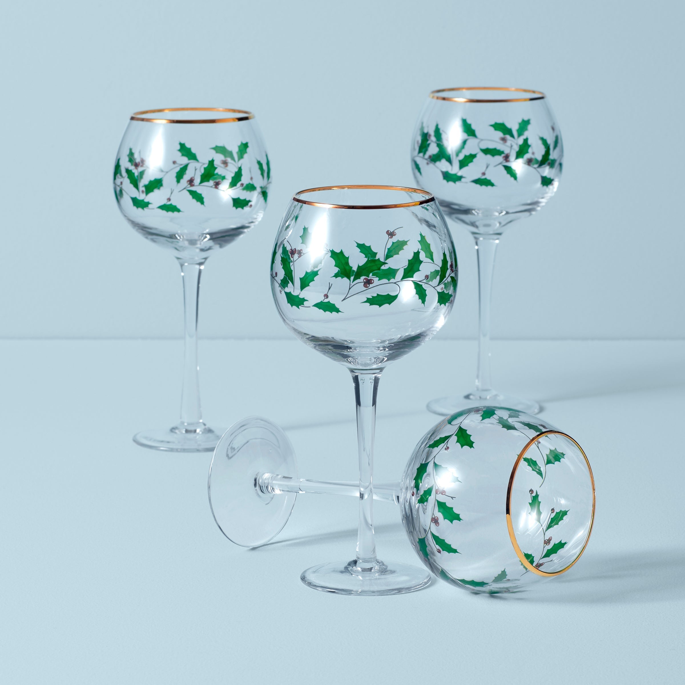 Lenox Heritage Lenox Heritage Holiday Balloon Glasses, Set of 4