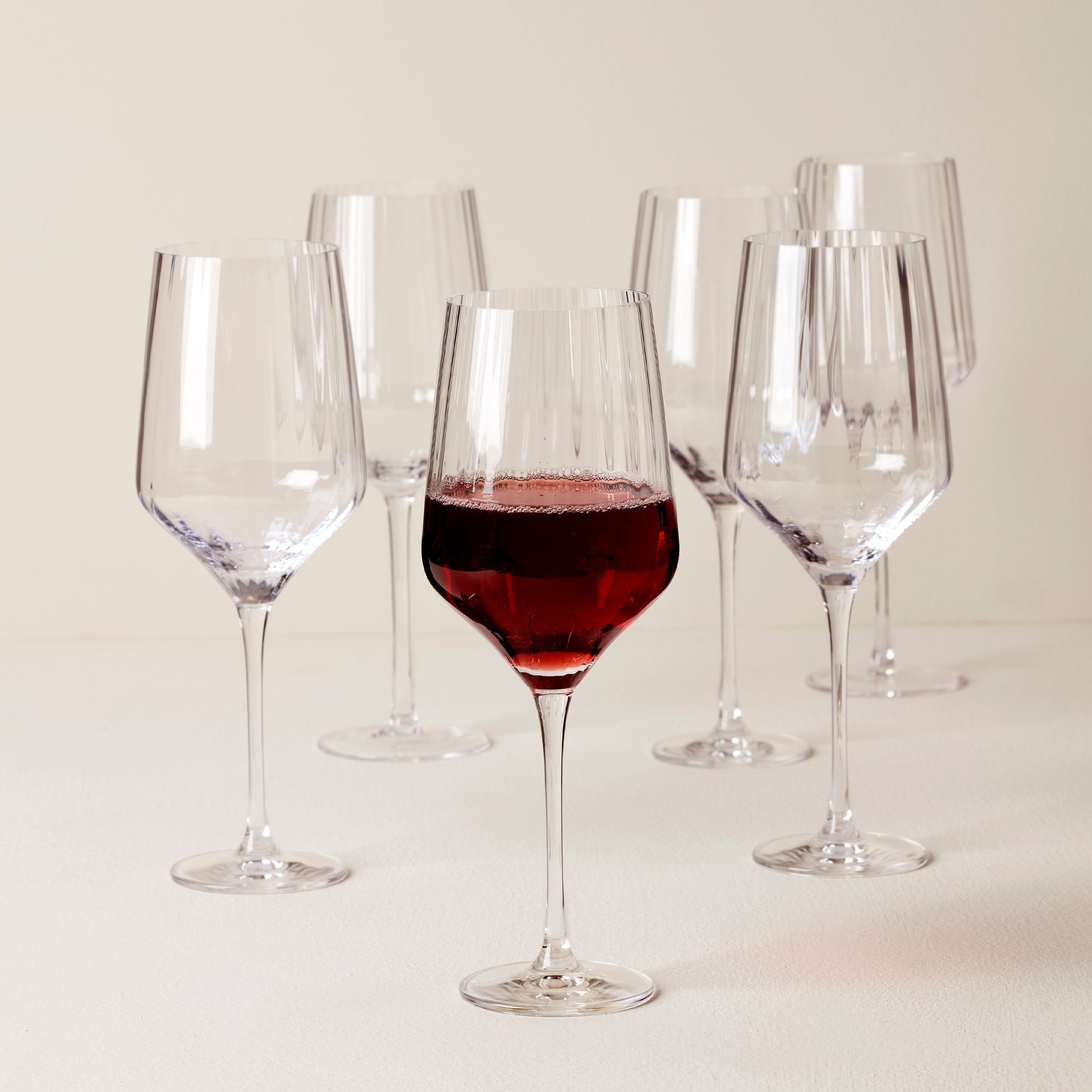 Lenox Heritage Lenox Heritage Tuscany Classics Angled Optic Wine Glasses, Set of 6 - Image 2