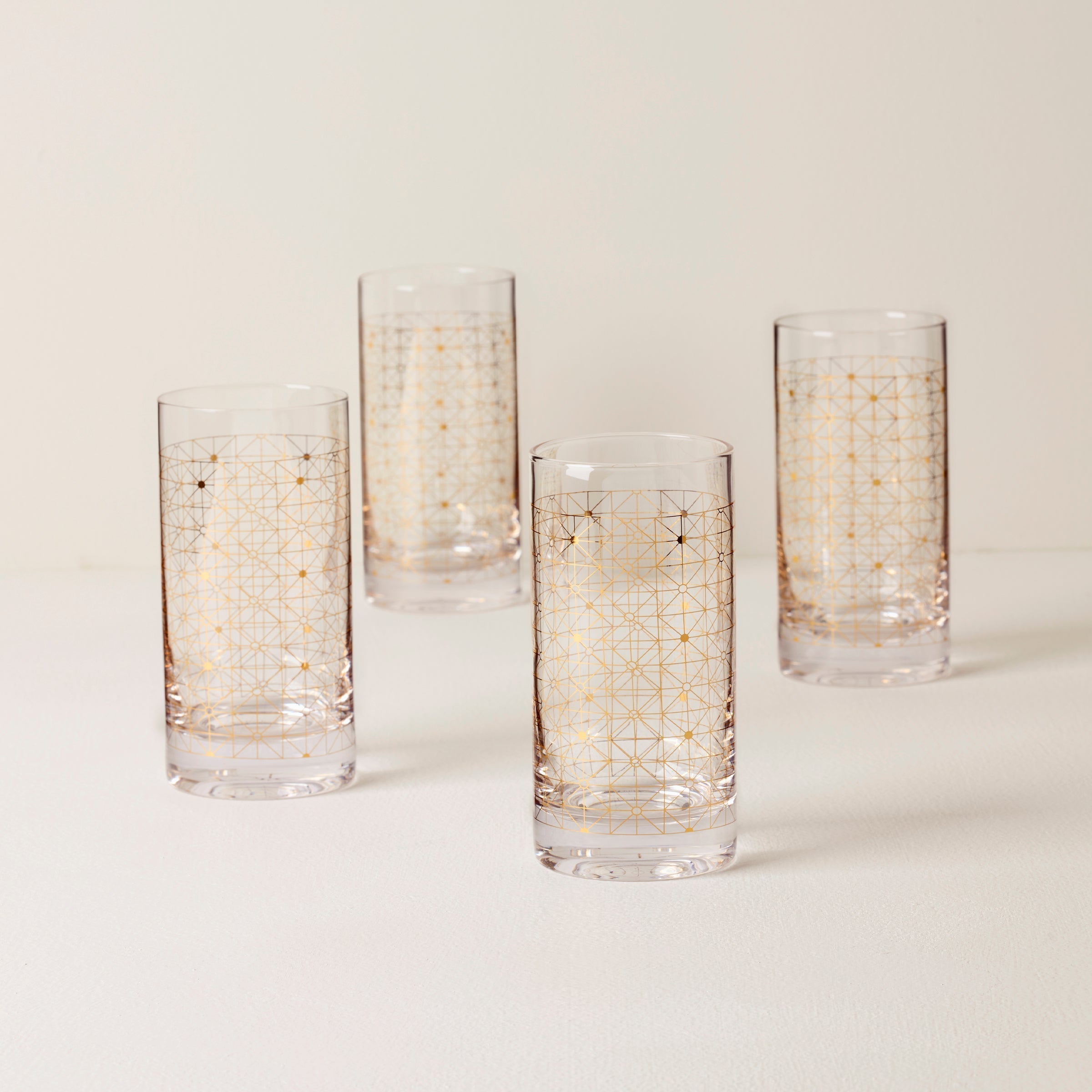 Lenox Heritage Lenox Heritage Tuscany Classics Gold Dust Highball Glasses, Set of 4