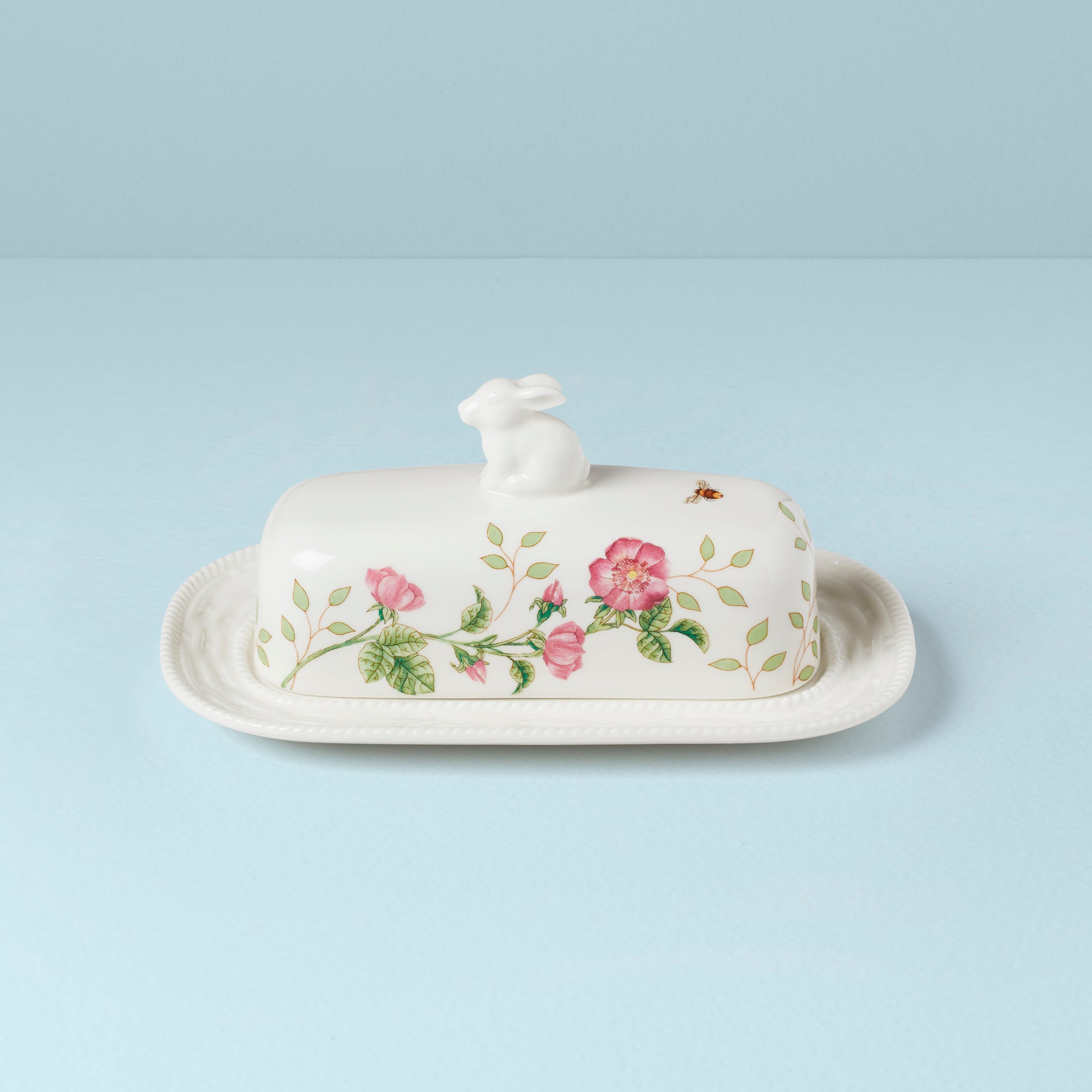 Lenox Heritage Lenox Heritage Butterfly Meadow Bunny Covered Butter Dish