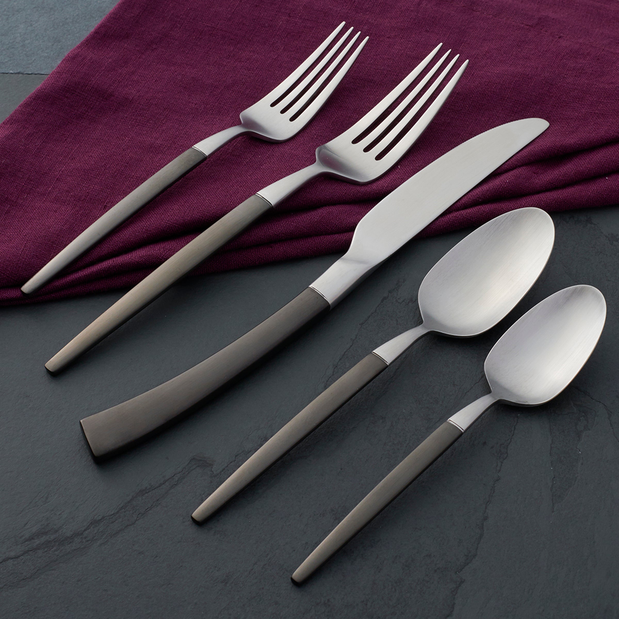 Lenox Heritage Lenox Heritage Adjacent Midnight 20-Piece Flatware Set - Image 3