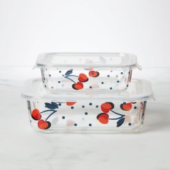 Lenox Heritage Lenox Heritage Vintage Cherry Dot 2-Piece Rectangular Storage Set