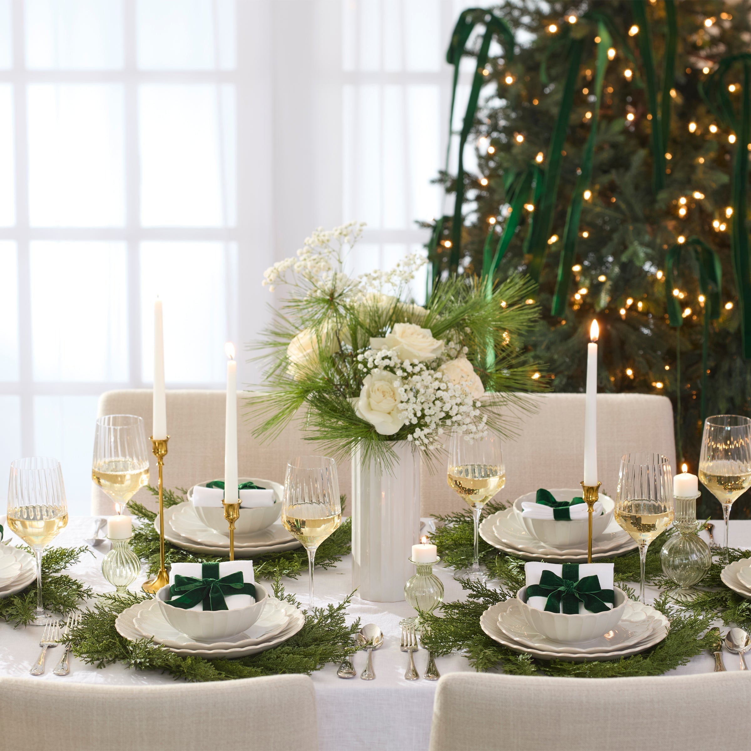 Lenox Heritage Lenox Heritage French Perle Scallop White Dinner Plates, Set of 4 - Image 2