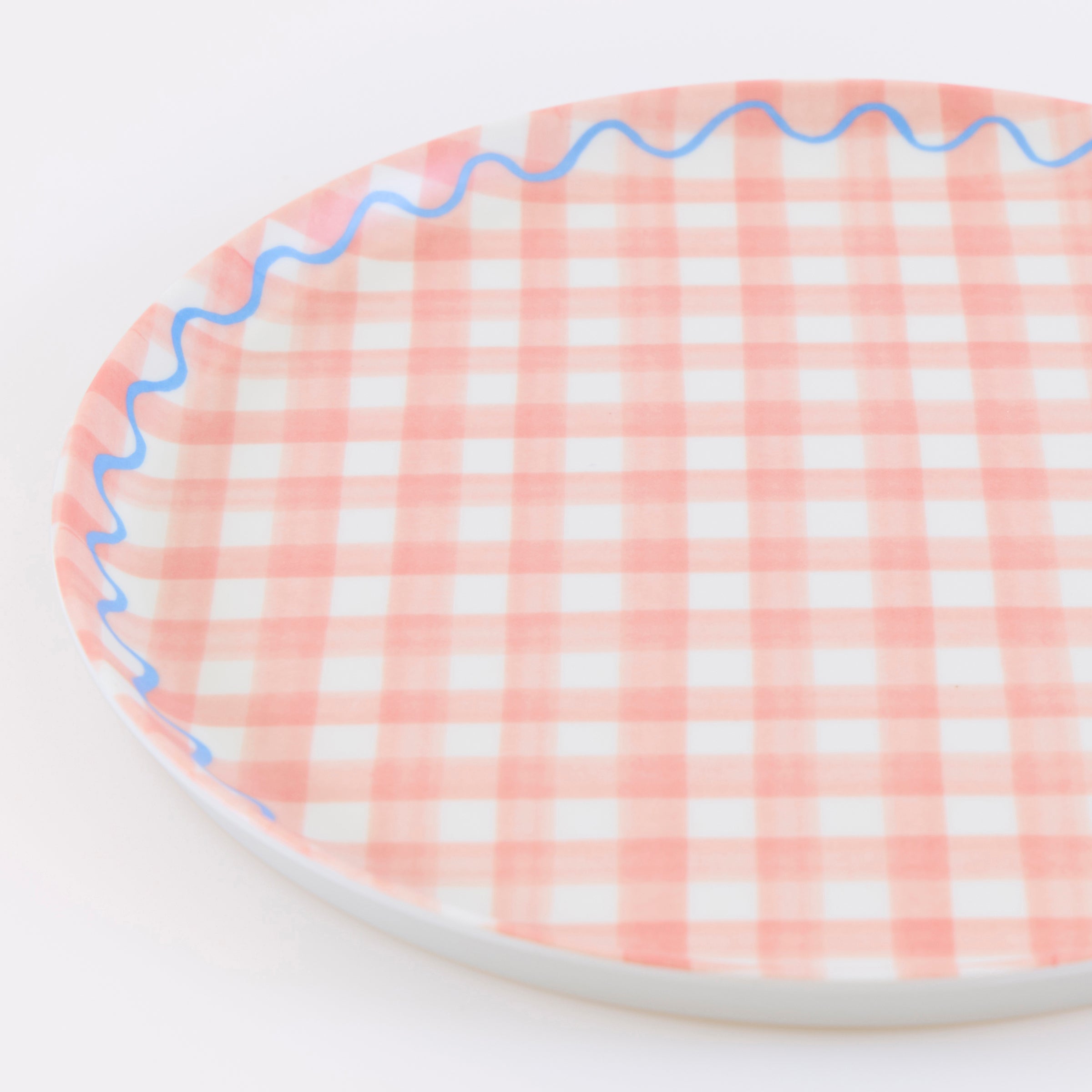 Lenox Heritage Lenox Heritage Gingham Reusable Small Plates, Set of 6 - Image 3