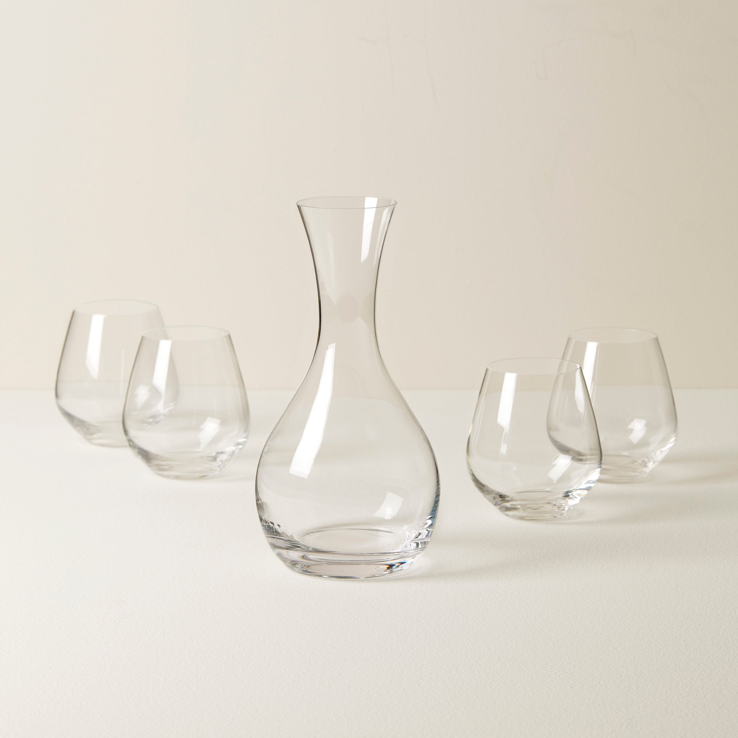 Lenox Heritage Lenox Heritage Tuscany Classics Decanter & Stemless Wine Glass Set