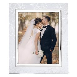 Lenox Heritage Lenox Heritage Silver Peony 8x10 Photo Frame