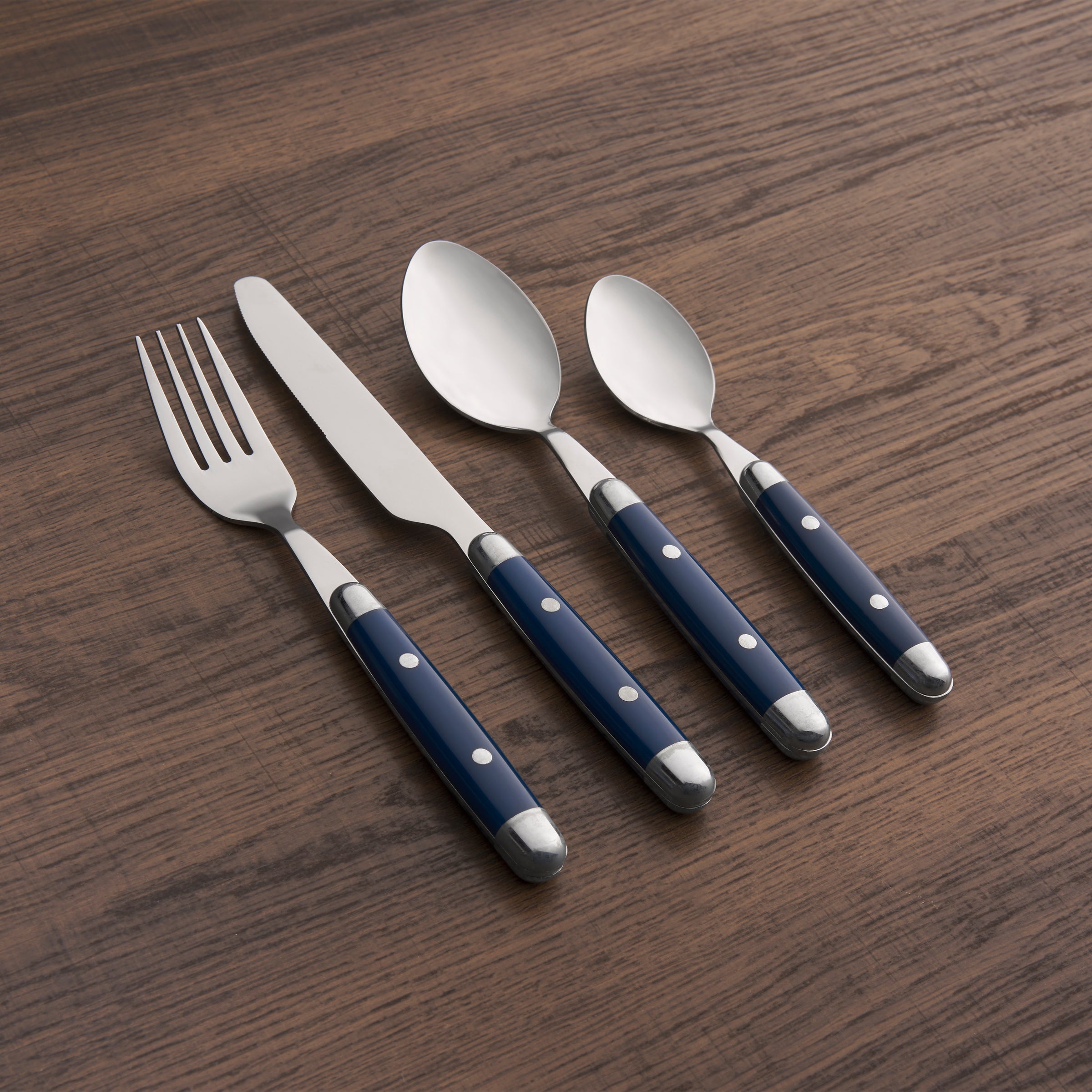 Lenox Heritage Lenox Heritage Jubilee Blue 16-Piece Flatware Set - Image 3