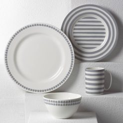 Lenox Heritage Lenox Heritage Charlotte Street Grey North 4-Piece Place Setting