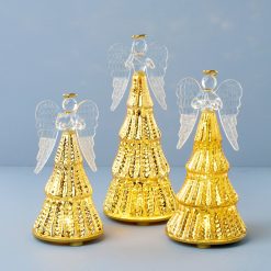 Alternative view of Lenox Heritage Lenox Heritage Radiant Light Lit Angel Figurines 3-Piece Set