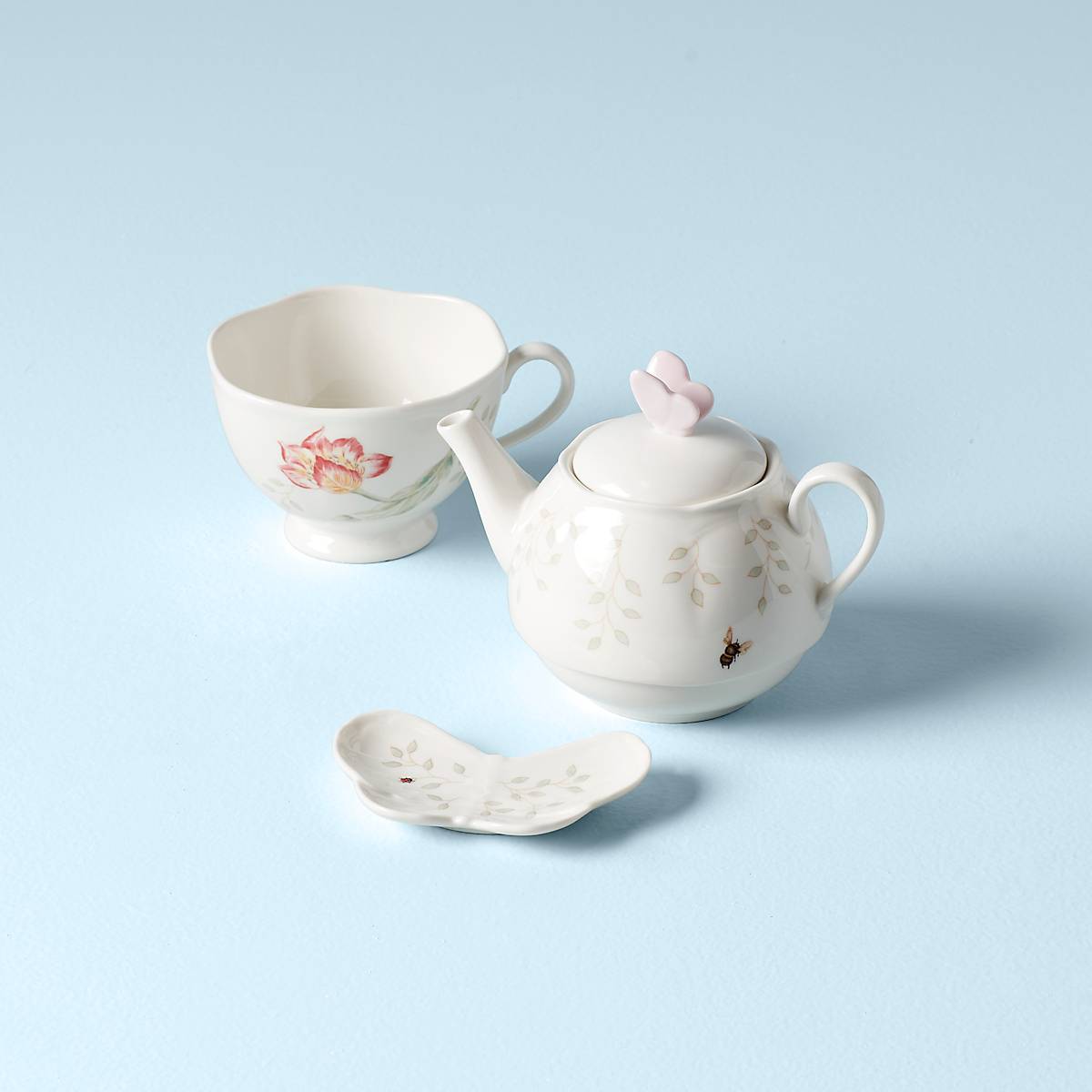 Lenox Heritage Lenox Heritage Butterfly Meadow 3-Piece Tea Set - Image 2