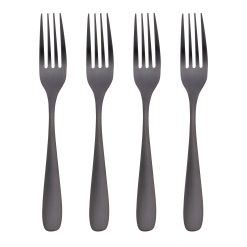 Lenox Heritage Lenox Heritage Eliana Black Satin Dinner Forks, Set of 4