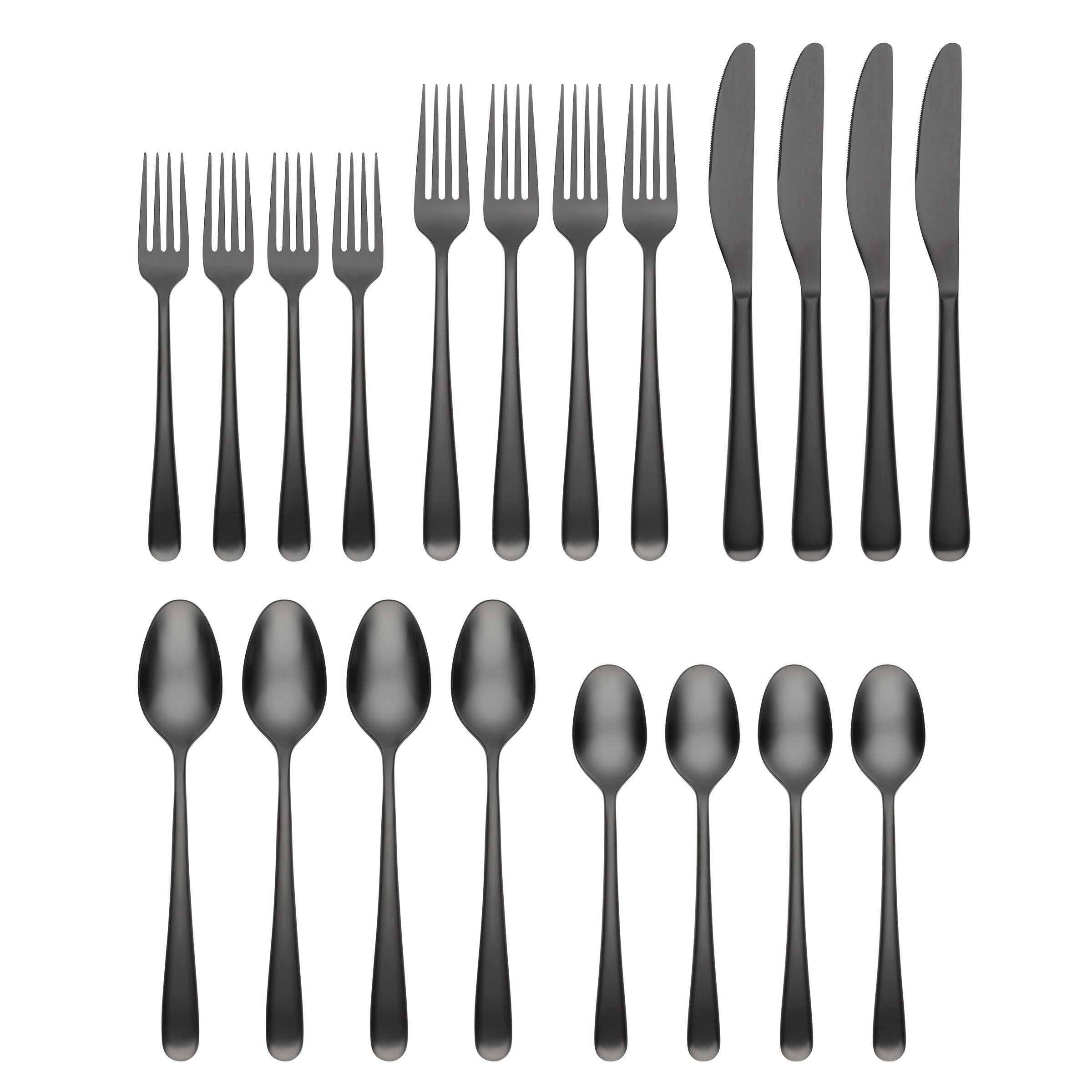 Lenox Heritage Lenox Heritage Rafael Black Satin 20-Piece Flatware Set - Image 2