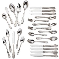Lenox Heritage Lenox Heritage Melon Bud Frosted 45-Piece Flatware Set