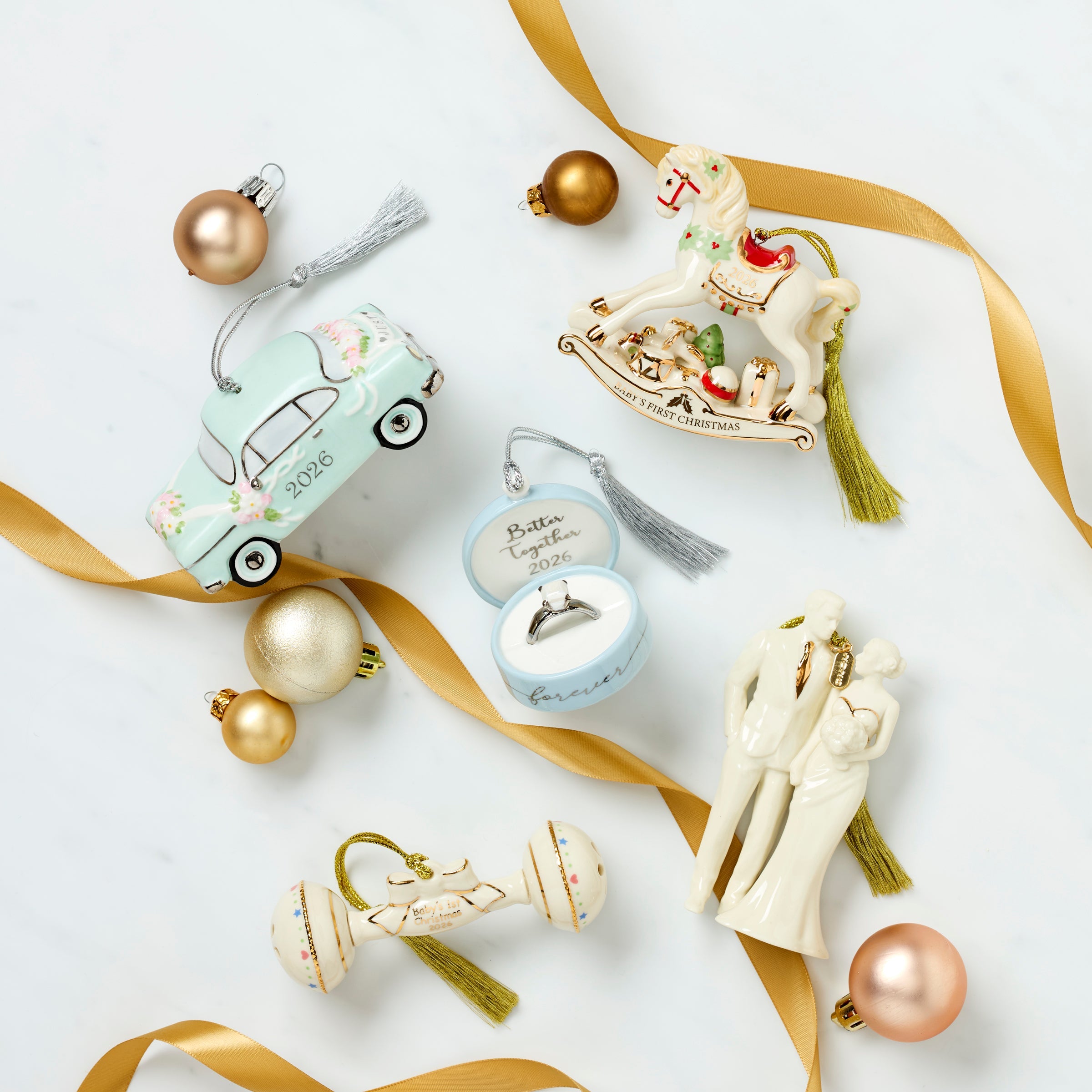 Lenox Heritage Lenox Heritage 2026 Just Married Vintage Car Ornament - Image 3