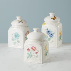 Alternative view of Lenox Heritage Lenox Heritage Butterfly Meadow 3-Piece Canister Set