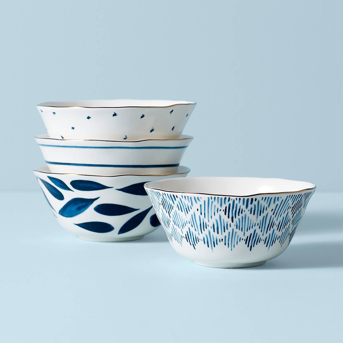 Lenox Heritage Lenox Heritage Blue Bay All-Purpose Bowls, Set of 4