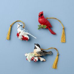 Lenox Heritage Lenox Heritage Winter Birds Ornaments, Set of 3