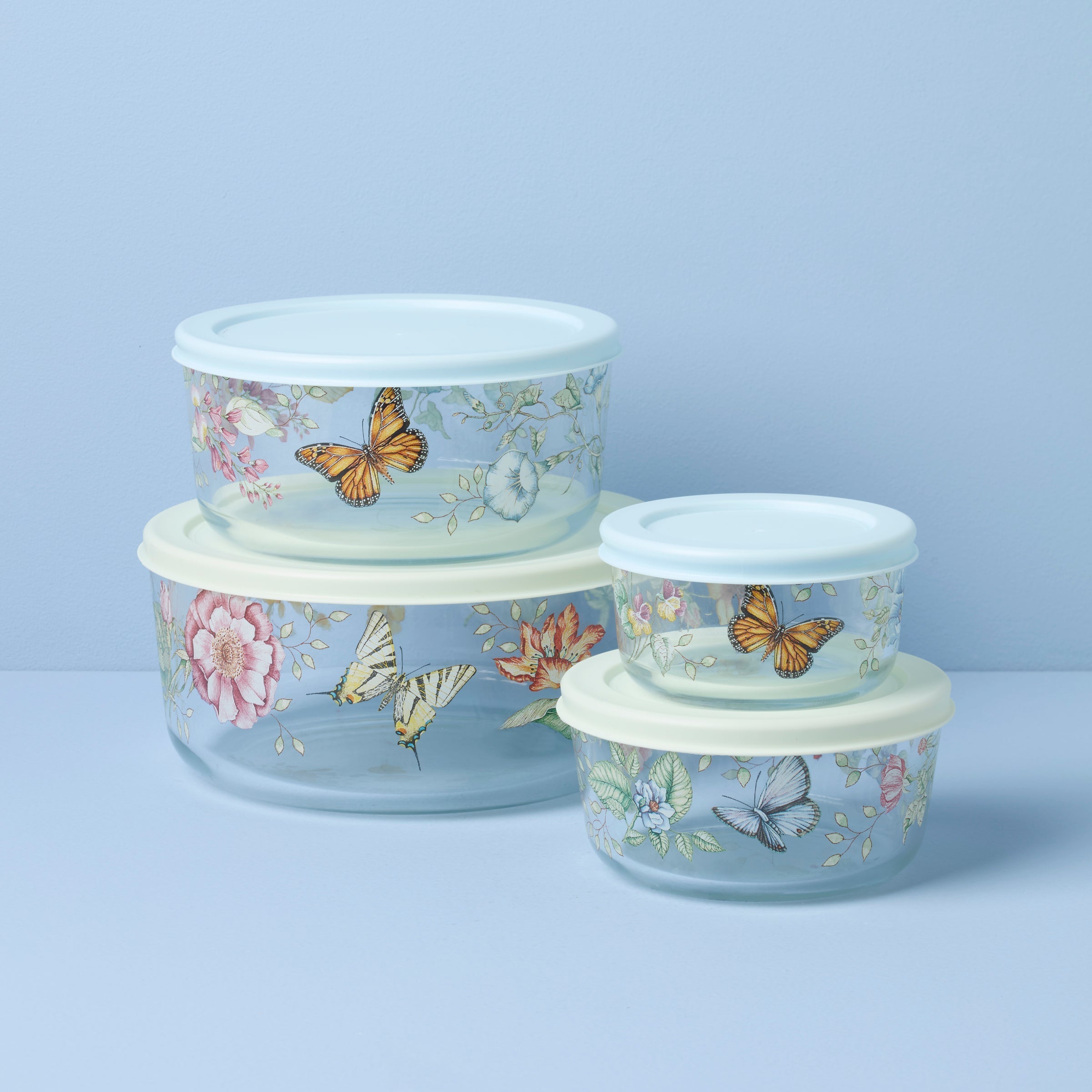 Lenox Heritage Lenox Heritage Butterfly Meadow Glass Containers, Set of 4