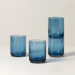 Lenox Heritage Lenox Heritage Tuscany Classics Stackable Blue Tall Glasses, Set of 4