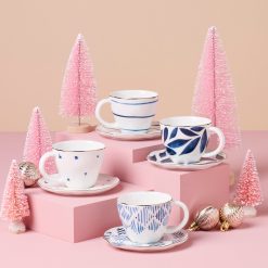 Alternative view of Lenox Heritage Lenox Heritage Blue Bay 8-Piece Espresso Cup & Saucer Set