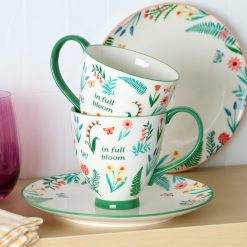 Alternative view of Lenox Heritage Lenox Heritage First Blooms Green Mugs, Set of 2