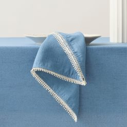 Lenox Heritage Lenox Heritage French Perle Periwinkle 19x19 Napkins, Set of 4