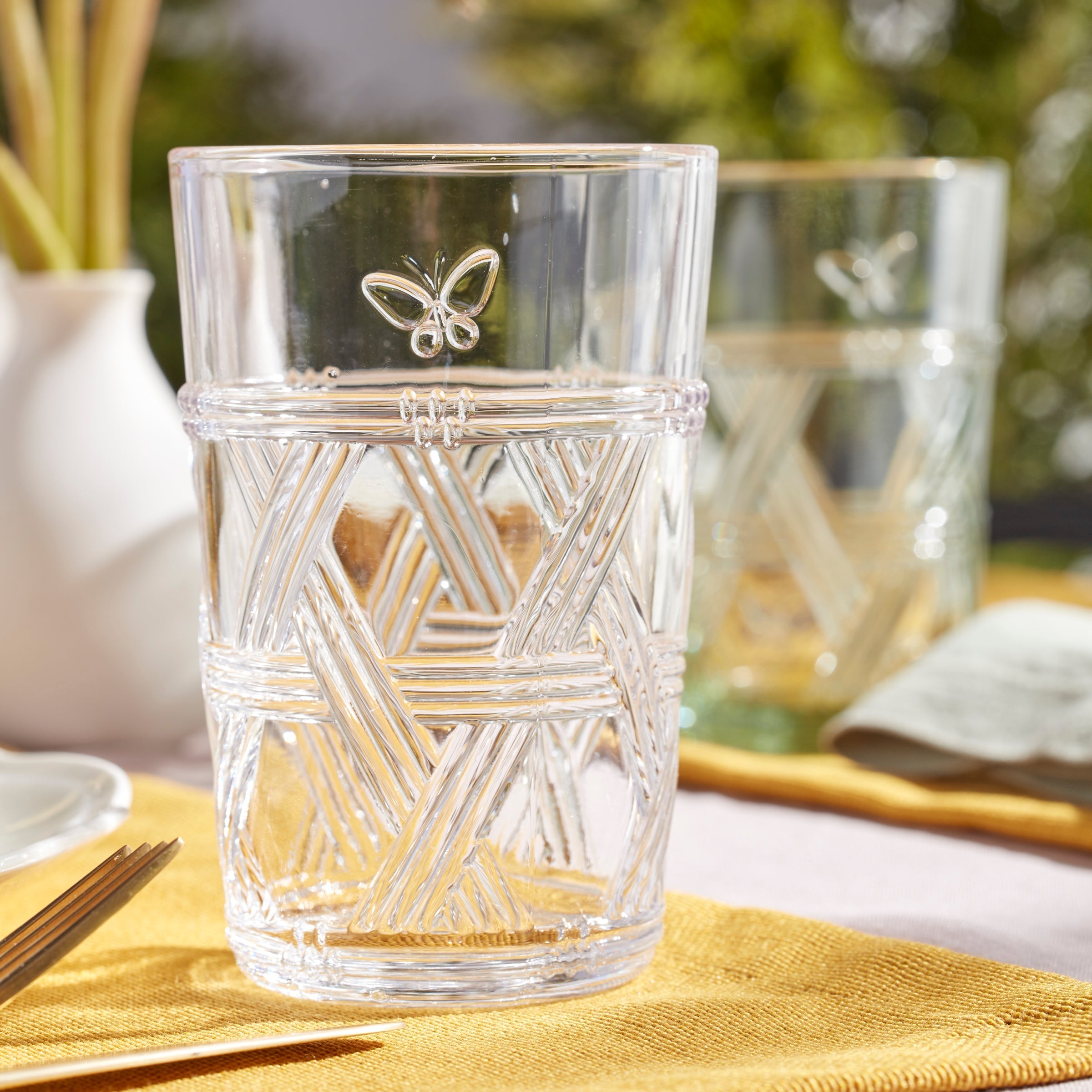Lenox Heritage Lenox Heritage Butterfly Meadow Clear Tall Glasses, Set of 4 - Image 2