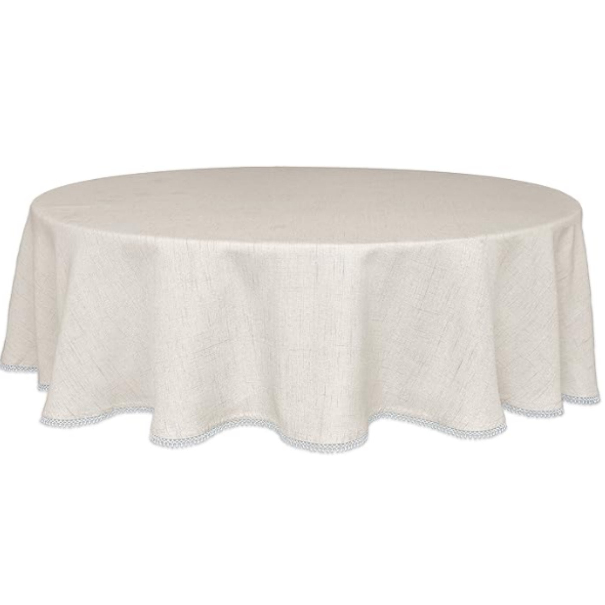 Lenox Heritage Lenox Heritage French Perle Solid Natural 70x70 Round Tablecloth