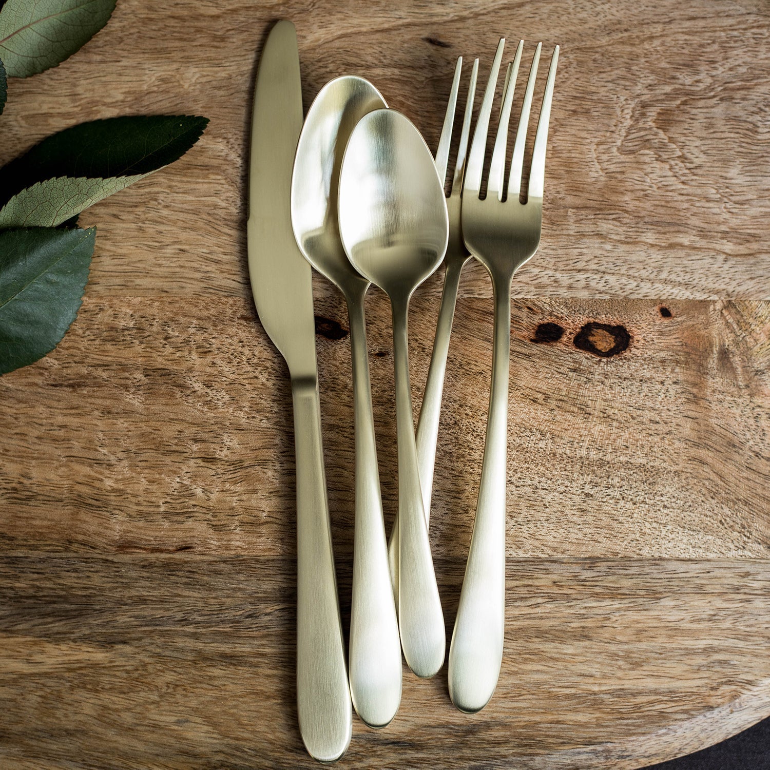 Lenox Heritage Lenox Heritage Poet Champagne Satin 20-Piece Flatware Set - Image 3