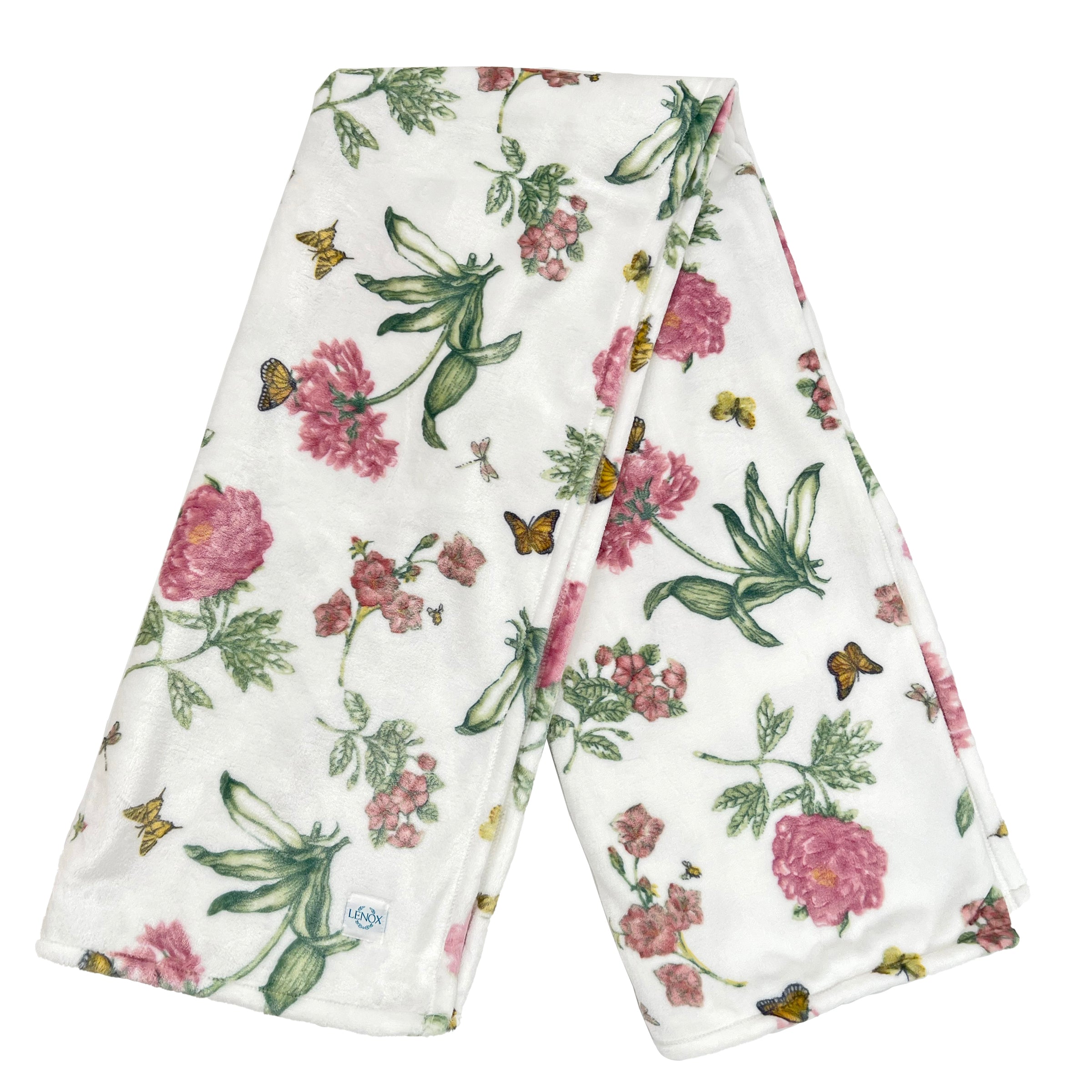Lenox Heritage Lenox Heritage Butterfly Meadow Bloom Pink Throw Blanket - Image 7