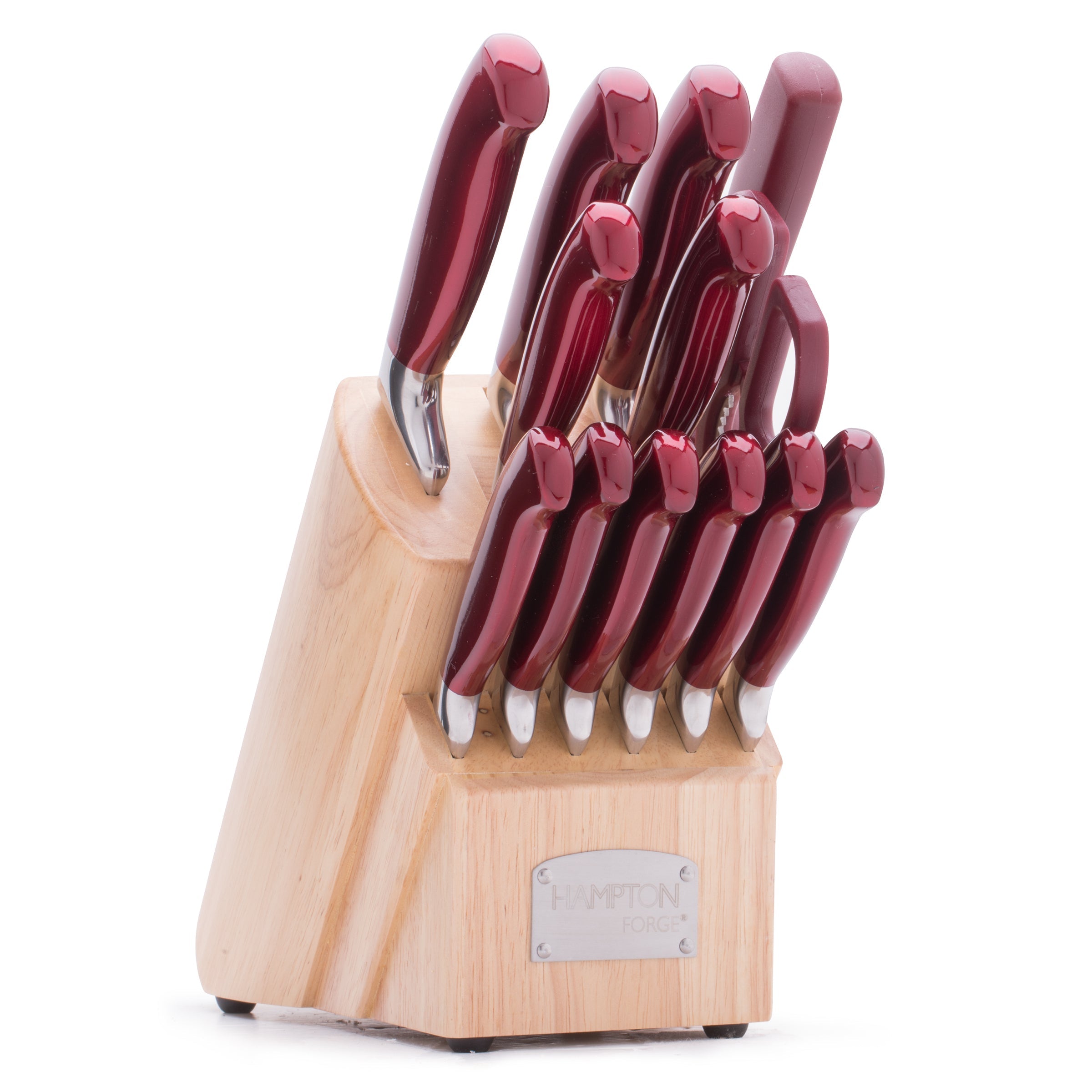 Lenox Heritage Lenox Heritage Argentum Red 14-Piece Cutlery Block Set