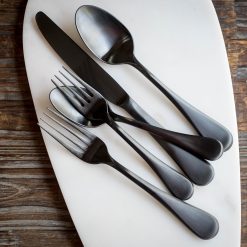 Alternative view of Lenox Heritage Lenox Heritage Eloquence Black Satin 20-Piece Flatware Set