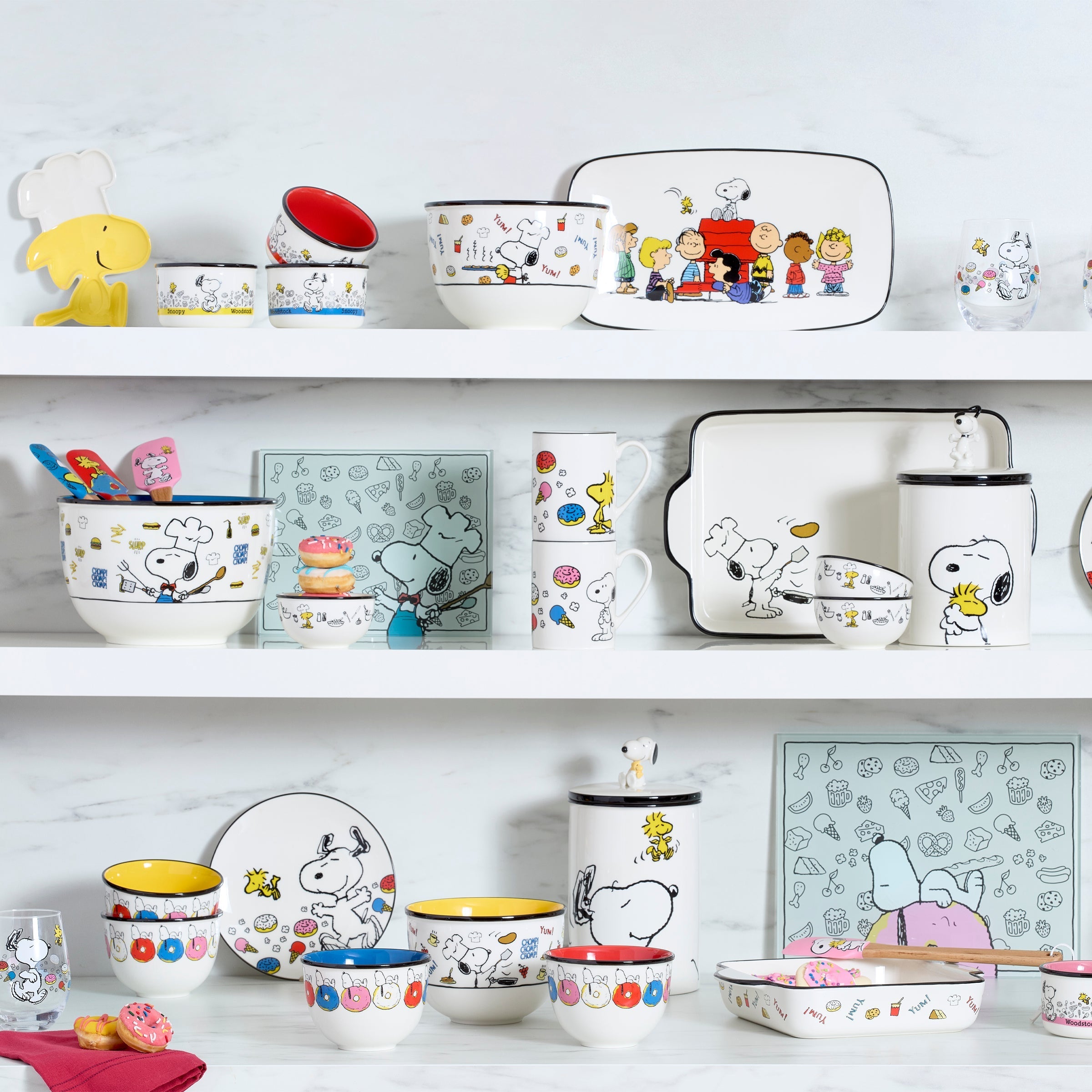 Lenox Heritage Lenox Heritage Chef Snoopy Dessert Bowls, Set of 4 - Image 2