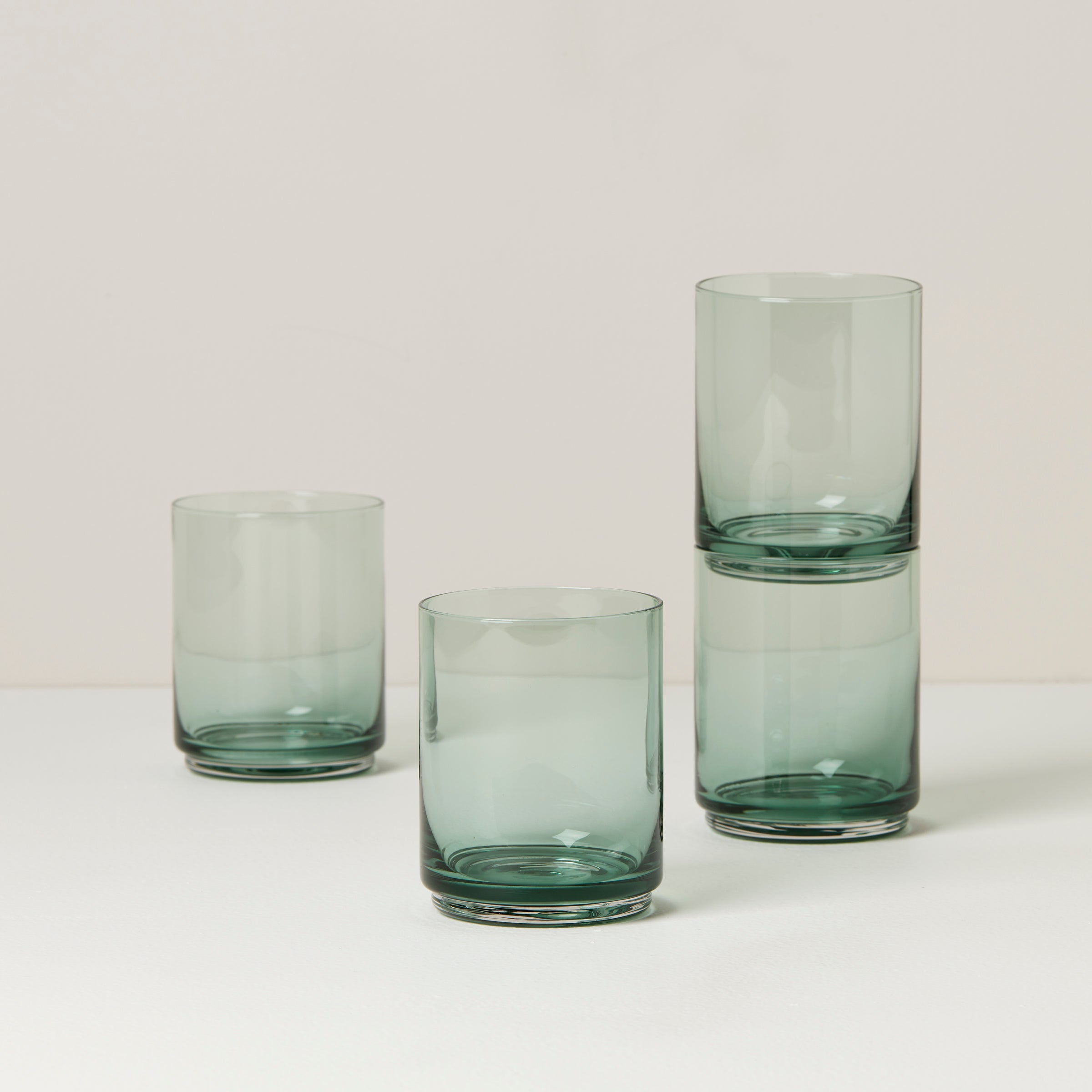 Lenox Heritage Lenox Heritage Tuscany Classics Stackable Green Tall Glasses, Set of 4