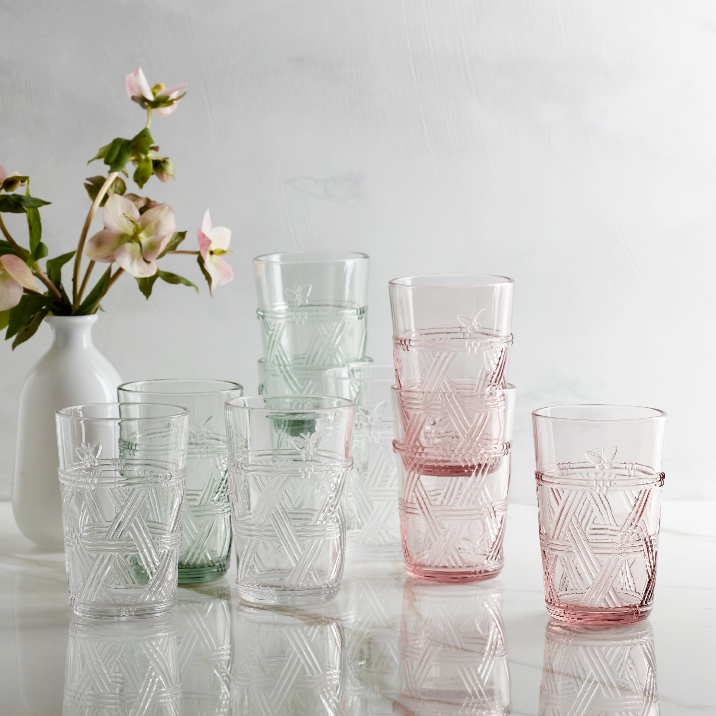 Lenox Heritage Lenox Heritage Butterfly Meadow Clear Tall Glasses, Set of 4 - Image 4