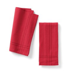 Lenox Heritage Lenox Heritage Essentials Red Dinner Napkins, Set of 2