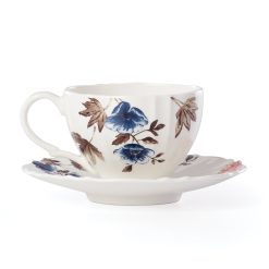 Alternative view of Lenox Heritage Lenox Heritage Sprig & Vine White Teacup & Saucer