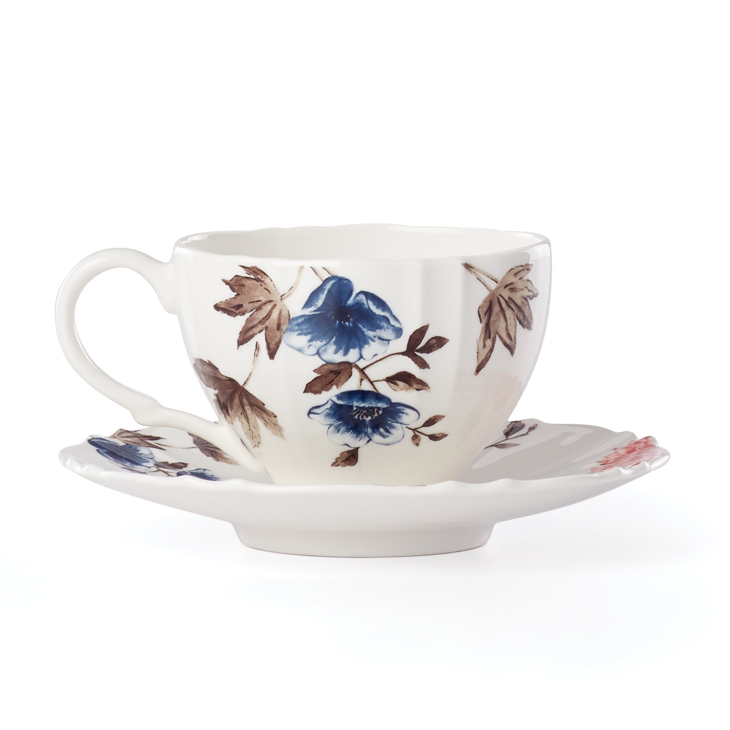 Lenox Heritage Lenox Heritage Sprig & Vine White Teacup & Saucer - Image 2