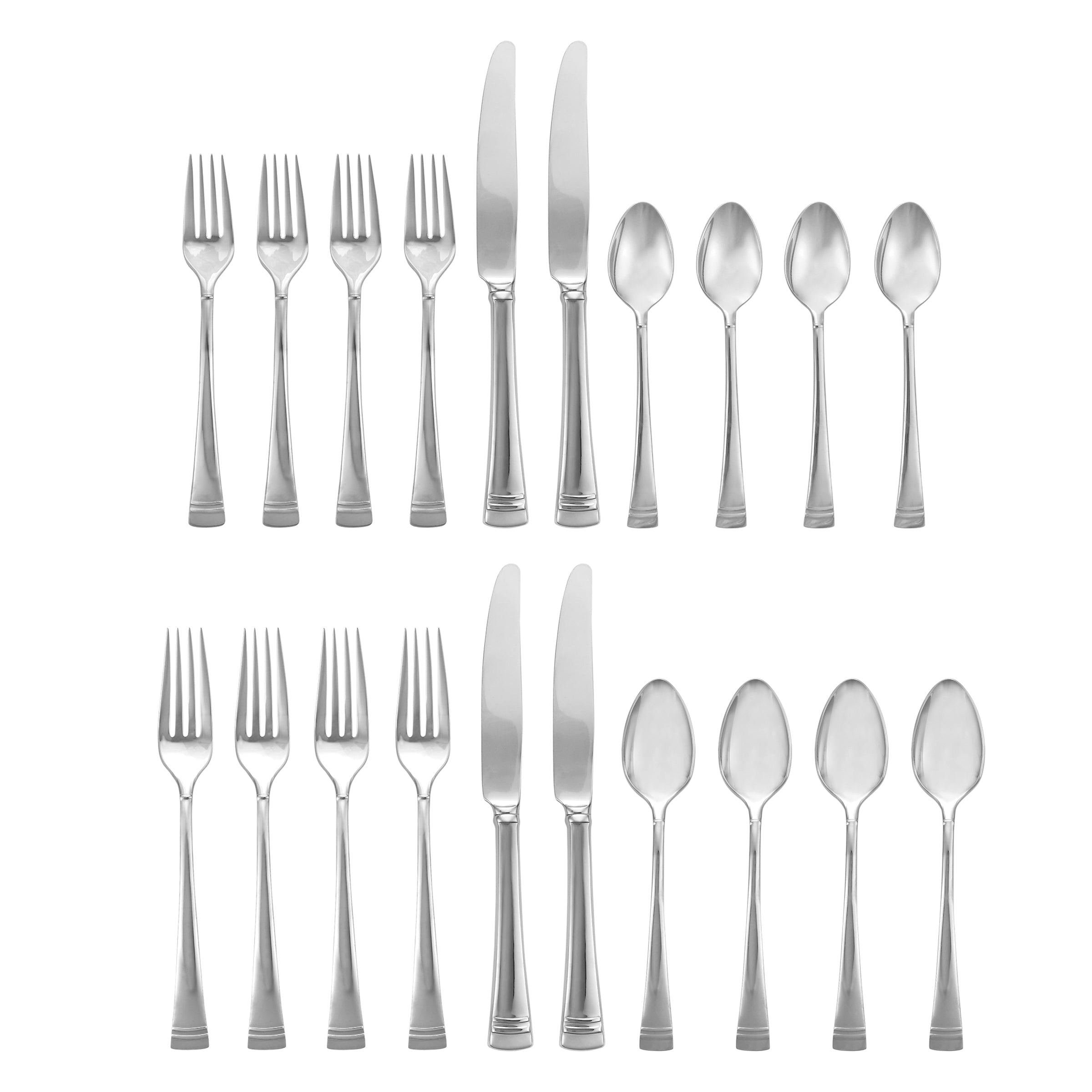 Lenox Heritage Lenox Heritage Federal Platinum 20-Piece Flatware Set - Image 3