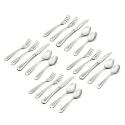 Alternative view of Lenox Heritage Lenox Heritage Satin Sand Dune 20-Piece Flatware Set