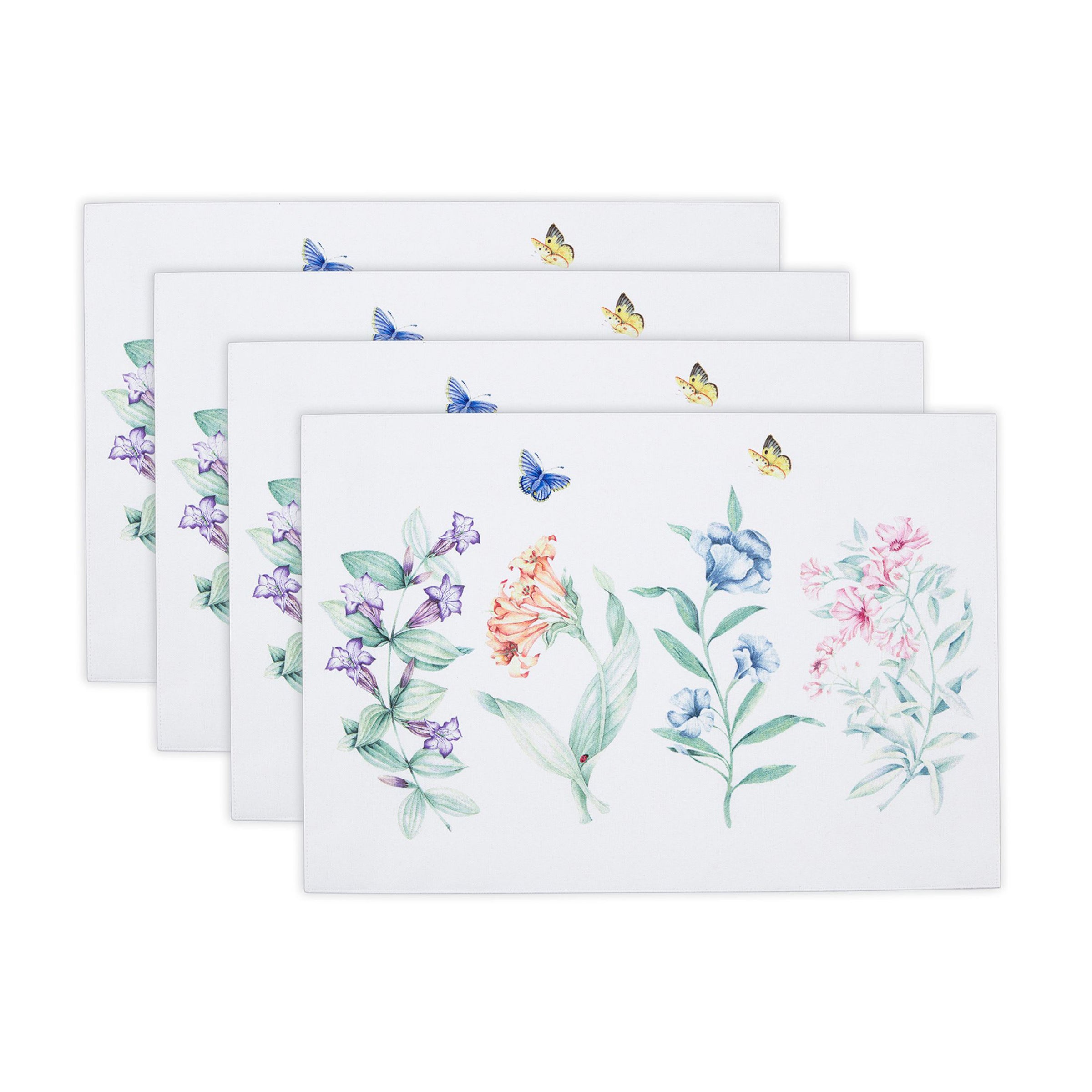 Lenox Heritage Lenox Heritage Butterfly Meadow Garden Placemats, Set of 4