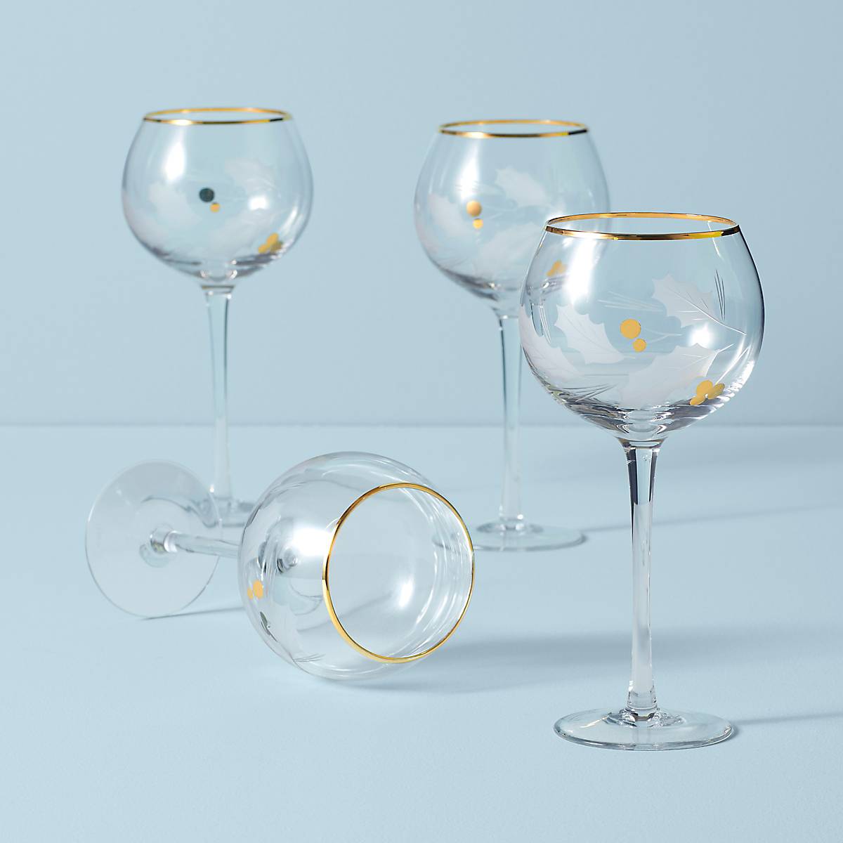 Lenox Heritage Lenox Heritage Holiday Gold Balloon Glasses, Set of 4