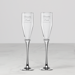 Lenox Heritage Lenox Heritage Personalized Devotion Toasting Flute, Set of 2