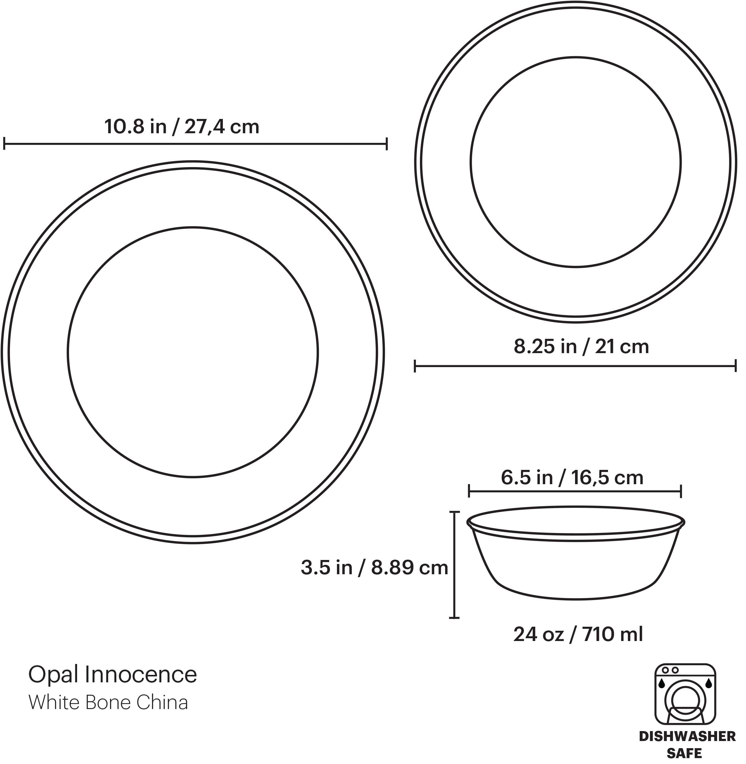 Lenox Heritage Lenox Heritage Opal Innocence 3-Piece Place Setting - Image 5