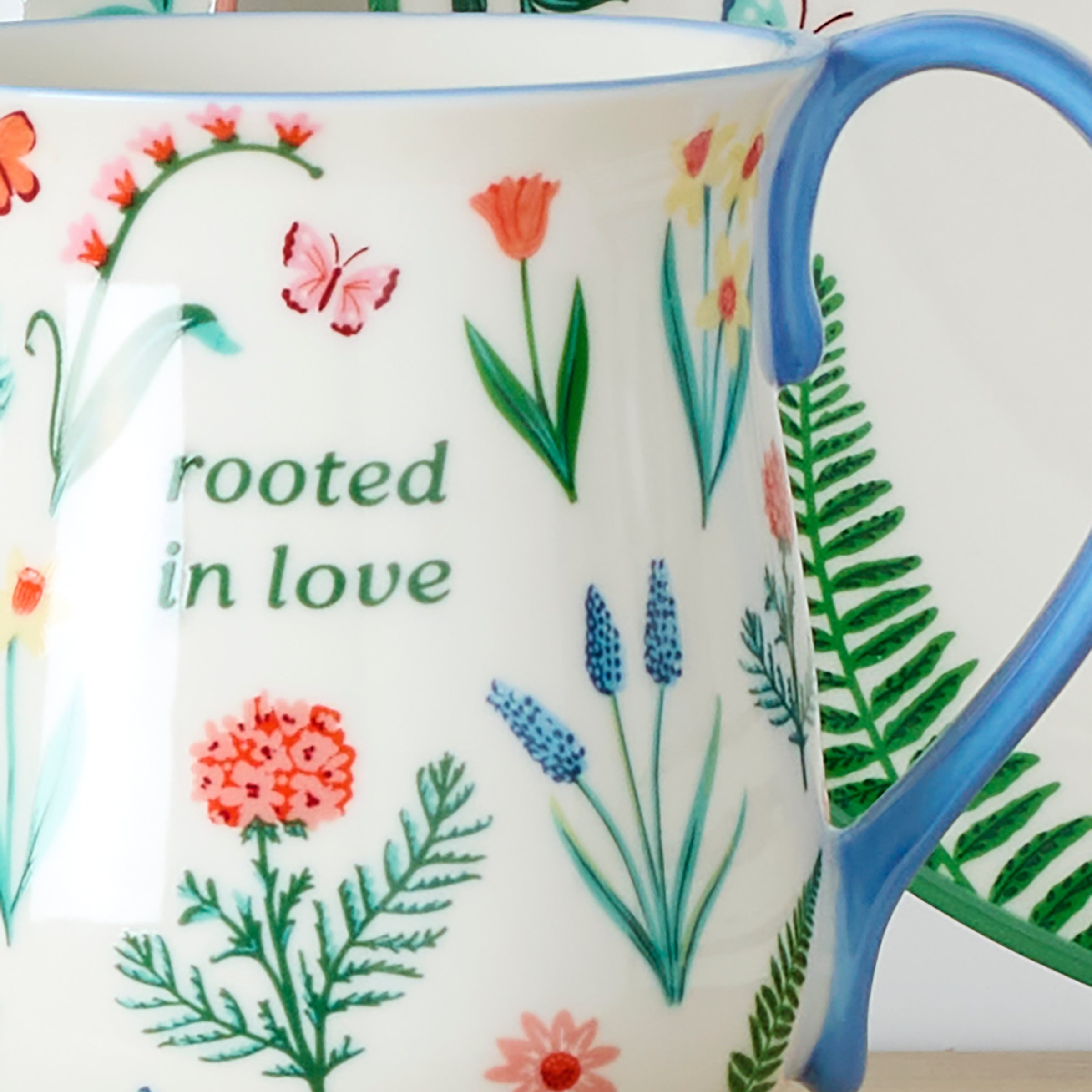 Lenox Heritage Lenox Heritage First Blooms Blue Mugs, Set of 2 - Image 4