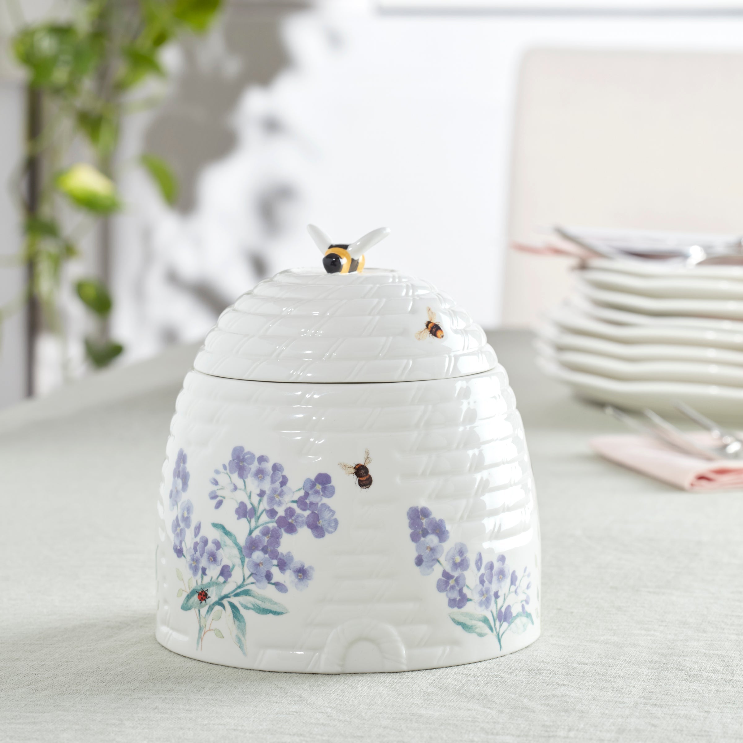 Lenox Heritage Lenox Heritage Butterfly Meadow Honeycomb Candy Jar - Image 7