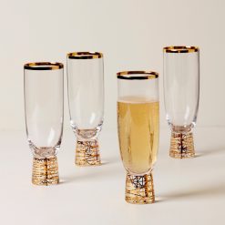 Alternative view of Lenox Heritage Lenox Heritage Tuscany Classics Gold Frost Flute Glasses, Set of 4
