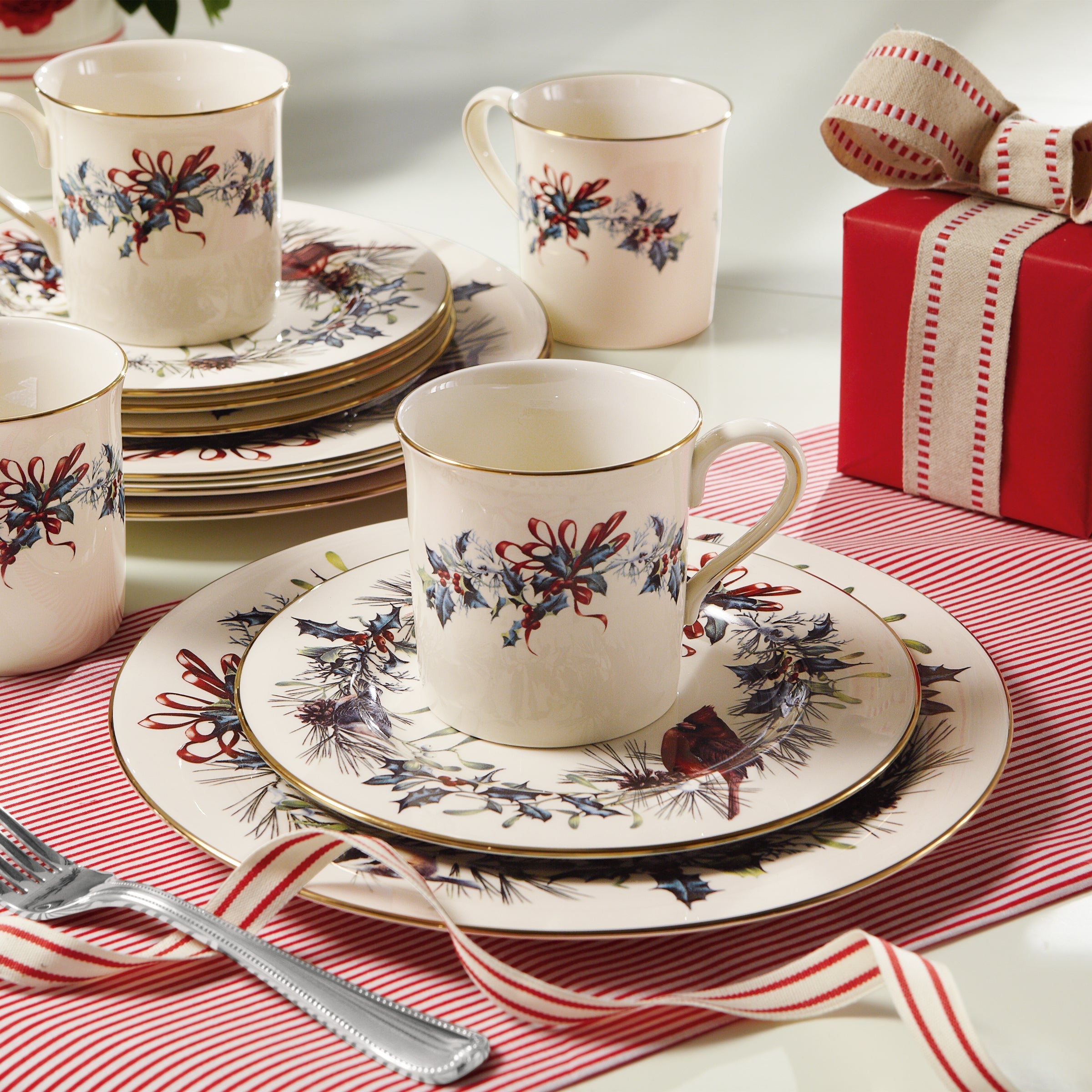 Lenox Heritage Lenox Heritage Winter Greetings Salad Plates, Set of 4 - Image 6