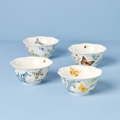 Lenox Heritage Lenox Heritage Butterfly Meadow Herbs Rice Bowls, Set of 4