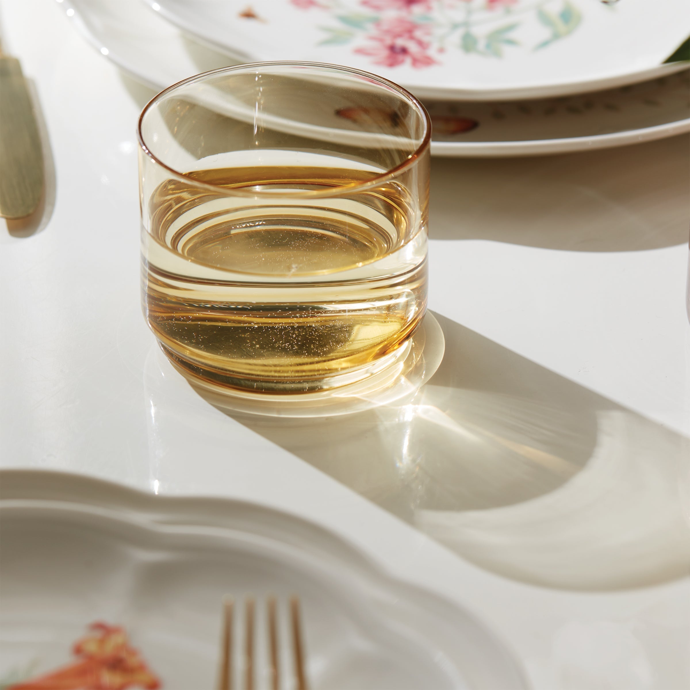 Lenox Heritage Lenox Heritage Tuscany Classics Stackable Amber Short Glasses, Set of 4 - Image 7